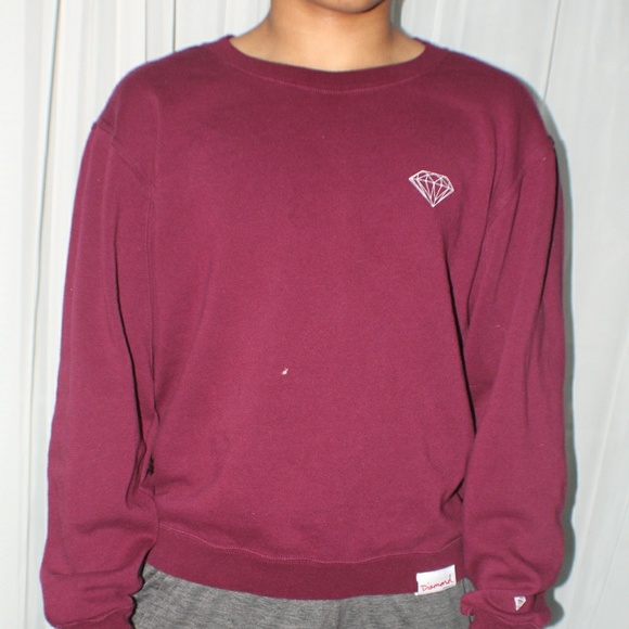 Diamond Supply Co. Other - Burgundy Diamond Sweater